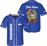 Parvii Personalized Honduras Baseball Shirt, Honduras Camisa Hombre Jersey for Men & Women