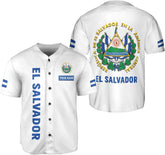 Personalized Name El Salvador Baseball Jersey Shirt El Salvador Flag Shirt Men Salvadorans Pride Jersey El Salvadore��a Tshirt