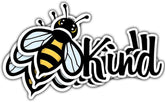 Be Kind Positive Bumper 3" Stickers, Cute Bee Sticker, Bumble Bee Decal for Car, Bee Bumper Sticker, Honey Bee Sticker - Stickers for Laptop Water Bottle Phone