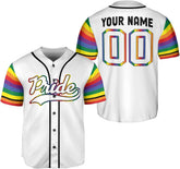 Royal Fight Personalized LGBT Pride Baseball Jersey Pride Hand LGBT Flag Jersey Rainbow Les Shirt LGBT Pride Month Jerseys
