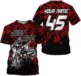 Leprints Personalized Motocross Custom Number&Name Racing T-Shirt 3D Dirt Bike Motorcycle Off-Road Hoodie Sweater Riders