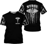 MoonArt Personalized Name Nurse Shirt Nurse Gifts Nurse Graduation Gift Funny Nurse T-Shirt Gift, Nursing Emergency Shirts