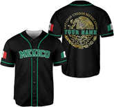 Mostefy Custom Mexico Baseball Jerseys Mexican Eagle & Flag Shirt for Teams, Mexico Shirts for Men & Women Size S-5XL