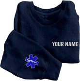 Leeprints Personalized EMT Embroidered Sweatshirt EMS Sweatshirt EMS Hoodie Paramedic Uniform Emergency Medical Technician