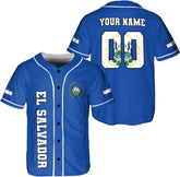 Parvii Personalized El Salvador Baseball Jersey - Proud El Salvador Shirt for Men