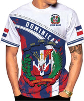 Ligthuy Personalized Dominican Shirt 3D, Dominican Republic Shirts, Dominican Flag Unisex Republica Dominicana Shirt S-5XL