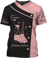 MAPrints Personalized Name Housekeeping Shirt 3D All Over Print, Cleaning Service Tshirt, Gifts for Housekeeper Men and Women