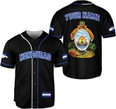 Leeprints Personalized Honduras Baseball Jersey Shirt, Honduras Jersey for Men and Women