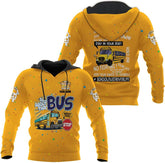 mostprints Personalized School Bus Driver Hoodie Yellow Bus Driver Hoodies School Bus Driver Sweaters Shirts Men & Women