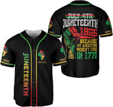 Royal Fight Custom Juneteenth Baseball Jersey Shirt Flag Independence Day Freeish Since 1865 Black History Month Pride