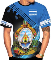 Mostprints Personalized Honduras Shirt 3D Camisa Honduras Hombres Honduras Shirts Men Women, Honduras Tshirt Honduras t Shirt (Multi 2)