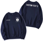 Custom EMT EMS Embroidered Sweatshirt Hoodie Personalized Paramedic Uniform Emergency Medical Technician Shirts Men Women