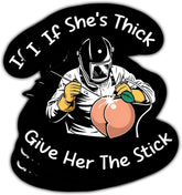 (3Pcs) IF She's Thick Give Her The Stick Sticker, Funny Welding Decals, Only Welders Sticker, Welding Mask Decal, Ironworker Decal - Stickers for Laptop Water Bottle Phone Car Window Helmet 3 Inches