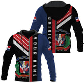 Vybonz Personalized Dominican Hoodie 3D Dominican Republic Sweatshirt Dominican Flag Zip Hoodie Republica Dominicana Shirt