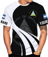 Vybonz Personalized Nicaragua Shirt 3D, Nicaragua Flag Shirts, Nicaraguan Camisas T-Shirt, Nicaragua Shirts for Men Women