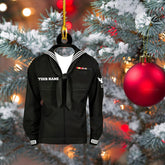 MoonArt Personalized Sailor Uniform Personalized Flat Acrylic Ornament Sailboat Wood Christmas Ornament - Personalized Sailing Ornament Sailboat Ornament Anchor Sail Boat Gift for Sailor (SL3)