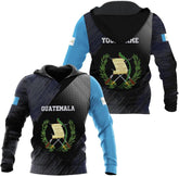 RoyalBro Guatemala Flag Hoodie, Unisex Adult, Multicolor, Large, Polyester Blend, Long Sleeve, Hoodie, Machine Washable