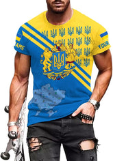 Ligthuy Personalized Name Ukraine Shirt 3D, Ukraine Tshirt Unisex for Men and Women, Custom Ukrainian Tshirt S-5XL