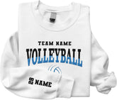 Suseaz Personalized Volleyball Team Hoodie, Custom Name and Number Volleyball Sweatshirt, Volleyball Mom Shirt Women