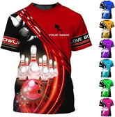 Custom Bowling Shirts, Personalized Name Bowling Shirts Unisex, Bowling Jerseys for Men & Women, Team Bowling Shirt Gift