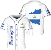 Personalized Nicaragua Baseball Jersey, Custom Nicaragua Baseball Jersey for Men & Women, Nicaraguan Camisas Shirt