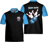 Ligthuy Personalized Bowling Jersey 3D, Bowling Shirts for Team, Bowling Shirt Unisex for Men Women, Bowling Shirts for Men
