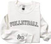 AOVL Personalized Volleyball Embroidered Sweatshirt, Volleyball Sweatshirt,Sweatshirt Volleyball Shirt Volleyball Crewneck