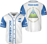 Podagree Personalized Nicaragua Baseball Jersey Shirt Name Nicaraguan Baseball Jersey for Men & Women Nicaraguan Camisas