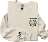 MAPrints Personalized Name Guatemala Embroidered Sweatshirt, Hoodies, Guatemala Flag Pride Sweatshirt, Gifts For Guatemalan