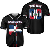 Personalized Dominican Republic Baseball Jersey Shirt,Team Name Republic Dominicana Baseball Jersey for Men and Women