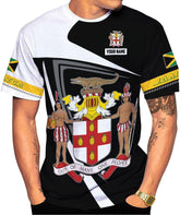 Ligthuy Personalized Jamaica Shirt 3D, Custom Jamaica Flag Lion Shirt for Men and Women, Jamaican Pride T-Shirt Unisex