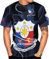 Ligthuy Personalized Name Philippines Shirts 3D, Filipino Flag Pride Shirt Philippines Shirt Flag Tshirt for Men Women S-5XL