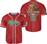 AOVL Custom Mexico Baseball Jersey for Men Women Eagle Flag Mexico Shirt Personalized Mexicano Mexico Jerseys Camisa 3D