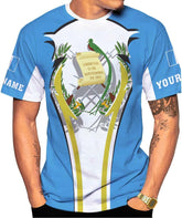 Rivelus Guatemala Shirt - 3D Guatemala Flag Camisa, Guatemalan Pride T-Shirt for Men & Women