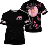 Podagree Personalized Breast Cancer 3D Shirt, Pink Ribbon Awareness T-Shirt, Survivor Pride Tshirt Breast Cancer Shirt