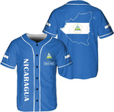 AOVL Personalized Nicaragua Baseball Jersey, Custom Nicaragua Baseball Jersey for Men & Women, Nicaraguan Camisas Shirt