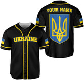 Leprints Personalized Ukraine Jersey, Ukrainian Soccer Shirt Baseball Ukraina Flag Jersey for Men Women Country Shirts