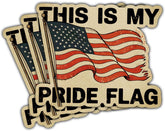 3Pcs This is My Pride Flag Sticker This is My Pride Flag American Stickers Patriotic Patriot Independence Day 4th of July Sticker USA July 4th Gift Decal for Laptop Bottle Phone Car Hard Hat 3"