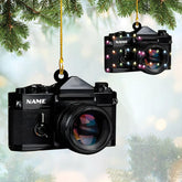 Personalized Camera Ornament Custom Camera Ornaments for Christmas Tree Film Camera Christmas Ornament, Gift Photography Ornament, Photographer Ornament Camera Lover Gifts Movie Camera Decor (CM1)