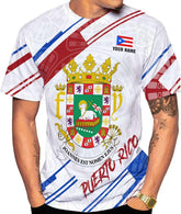 Personalized Name Puerto Rico T-Shirt 3D, Puerto Rico Shirt for Men Women, Puerto Rico Flag T Shirt All Over Printing S-5XL