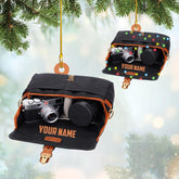 Personalized Camera Ornament Custom Camera Ornaments for Christmas Tree Film Camera Christmas Ornament, Gift Photography Ornament, Photographer Ornament Camera Lover Gifts Movie Camera Decor (CM7)