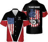 Personalized Billiard Hawaiian Shirt Button Down Custom Billiard Stick 8 Ball Pool Billiard Team Gift for Billiards