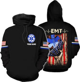 Vybonz Customize Name EMS EMT Hoodie For Men And Women 3D All Over Printed Sportwear T Shirt, Zip Up Hoodie, Sweatshirt