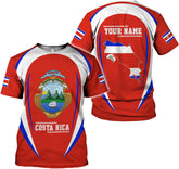 Personalized Costa Rica Shirt Costa Rica Tshirt Costa Rica Shirts for Men & Women Costa Rican Pride Shirt Costa Rica T Shirt
