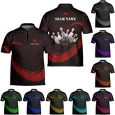 Pretyprints Personalized Name Bowling Baseball Jersey, Bowling Shirts for Men, Bowling Jerseys for Team, Bowling Shirts
