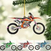 Artparel Custom Dirt Bike Acrylic Ornament, Dirt Bike Christmas Ornament 2024, Dirt Bike Player Ornament, Dirt Bike Tree Decor, Dirt Bike 2024, Gifts for Dirt Bike Lovers, Players (DB5)