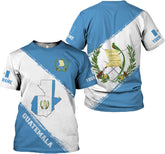 Leprints Personalized Guatemala Shirt Guatemala Camisas Guatemala Flag Shirts, Guatemalan Pride T-Shirt, Guatemala Tshirt