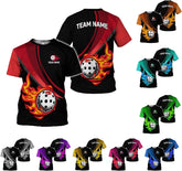 Mostefy Personalized Name Team's Name Pickleball Shirt 3D, Pickleball Shirts, Funny Pickleball Shirts for Team, Men Women