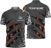 Custom Billiard Polo Shirts for Men Women Personalized Name Team 8 Ball Shirt Billiards Apparel Pool 3D Tshirts Gifts Player