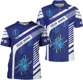 Personalized EMS EMT Tshirt and Polo for Men and Women, Uniform Emergency Paramedic Shirts, Medical Technician Nurse Gifts